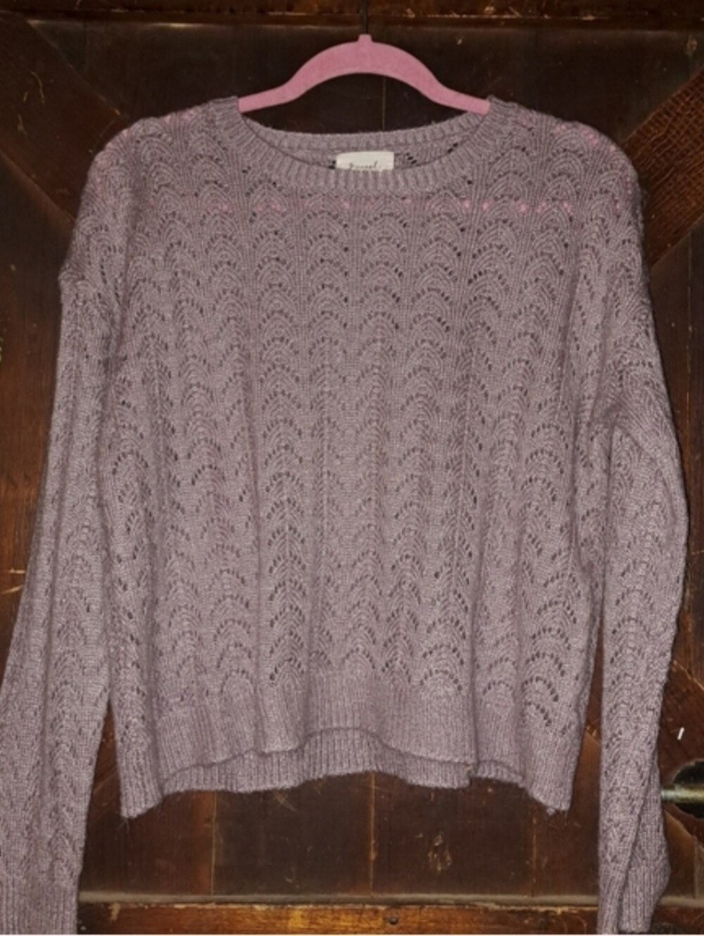 🙂3/15 Beceel women's lavender sweater size Large ☃️